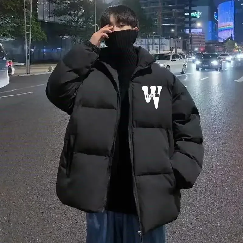 Men's Loose Cotton Down Coat, Korean Edition, Trendy and Handsome, Thickened, Hong Kong Style, Winter, New