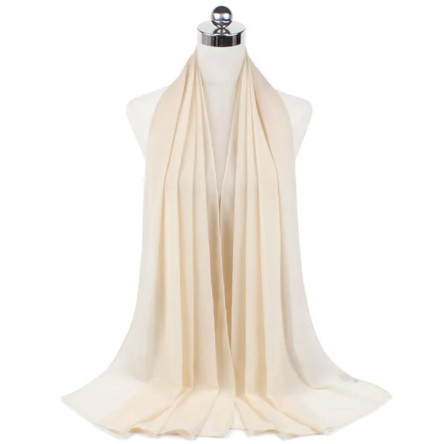 Femmes musulmanes en mousseline de soie Hijab châles écharpe Modal coton Jersey Hijabs plaine douce pour femme musulman Voile bandeau 70*180 cm islamique