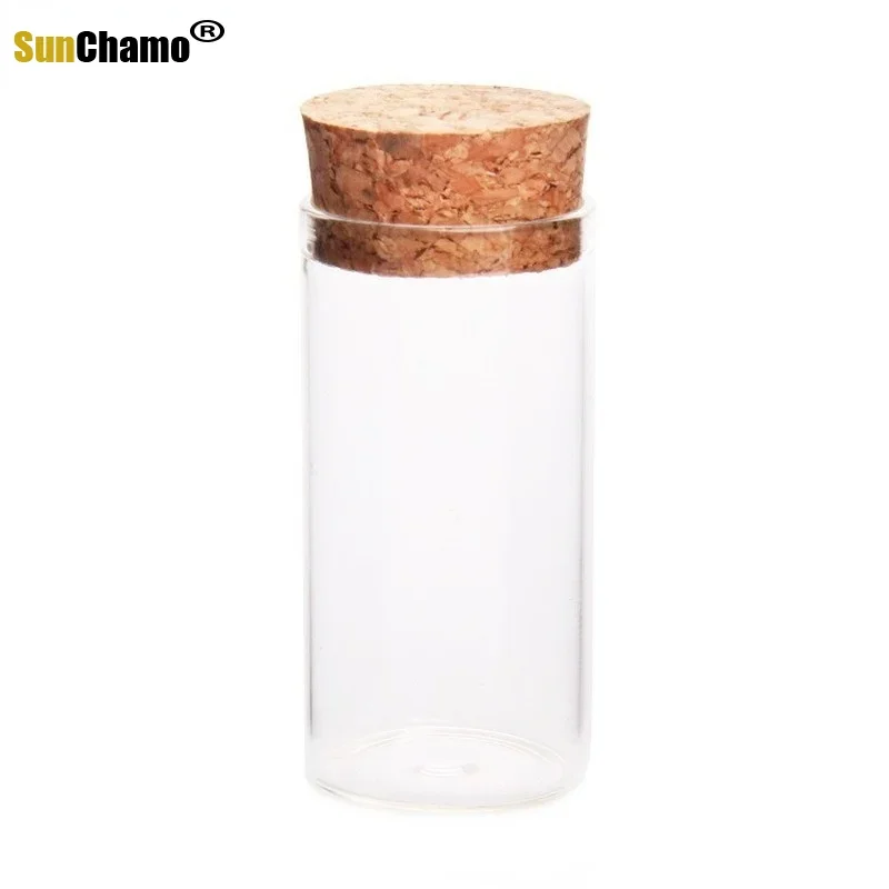 Glass Bottles Mini Glass Bottles 30x60mm Mini Glass Wishing Bottle With Cork Stoppers Clear Drifting Small Bottles For Home Decor Supplies 12pcs/set Decoration