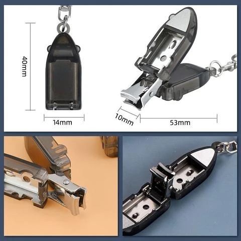 Mini Folded Nail Clipper Wide Jaw Opening Manicure Fingernail Cutter Thick Hard Ingrown Toenail Scissors Outdoor Camp Multi Tool