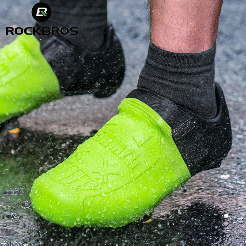 ROCKBROSWaterproofShoeCoverSiliconeCyclingOvershoesBicycleFoot