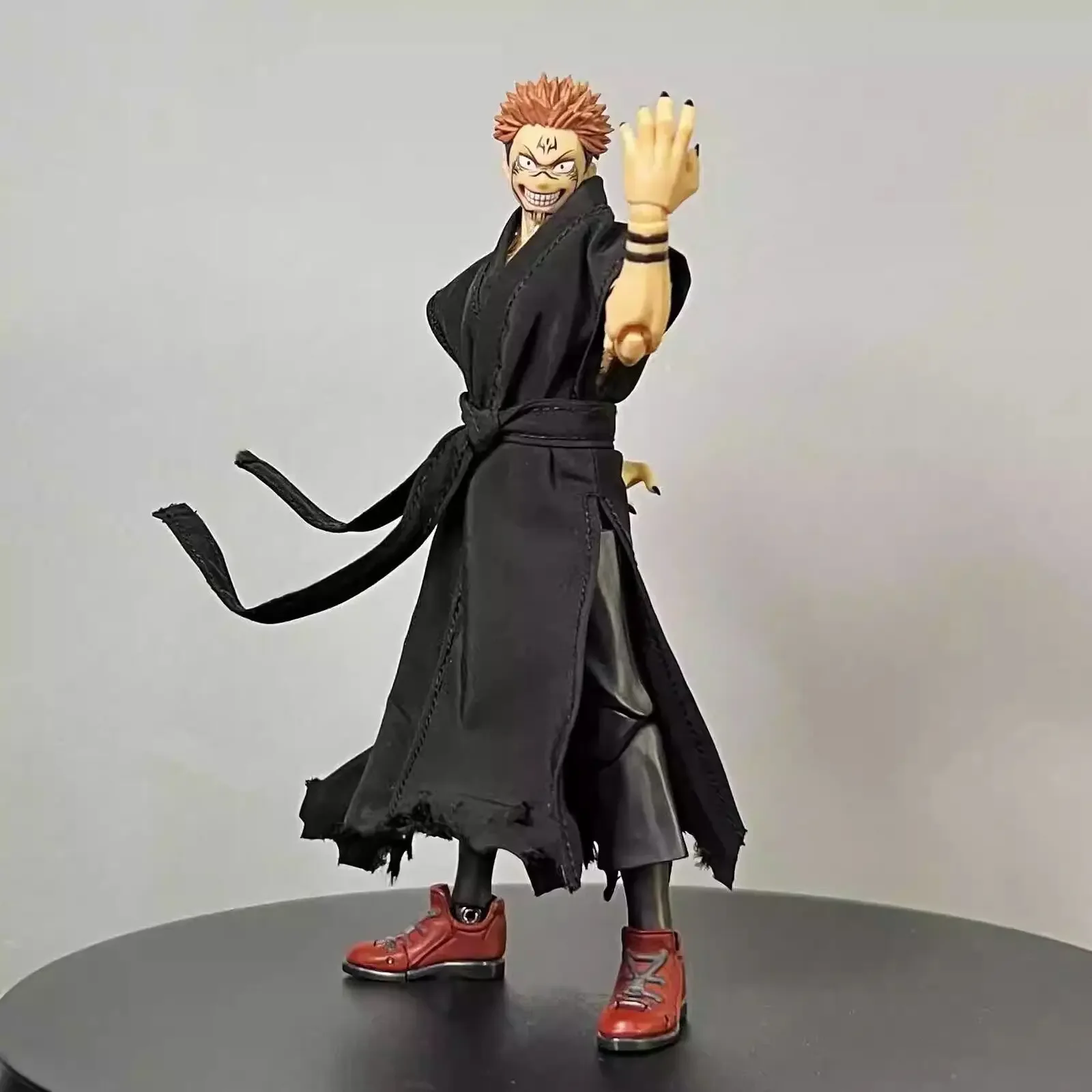 Shuko Robe (NO FIGURE) 1/12 Scale Black Robe Model (wired) for 6'' Dolls Ryomen ...