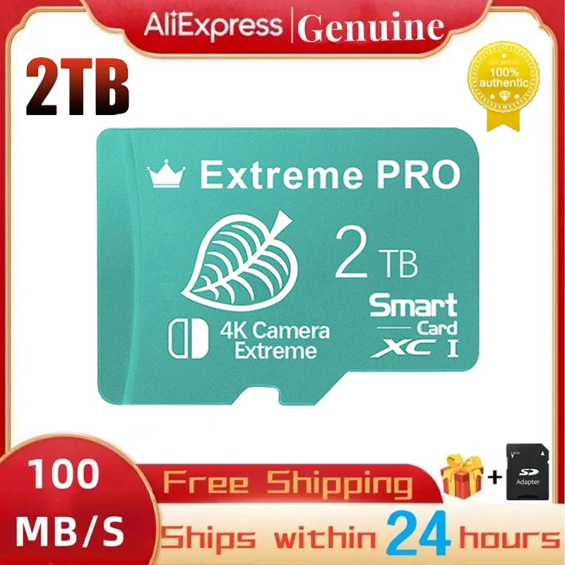 100% Originale Micro Card 2Tb Ad Alta Velocità Micro Tf Sd Card 1Tb 512Gb Sd Memory Card 256Gb Flash Card 128Gb Per Nintendo Switch