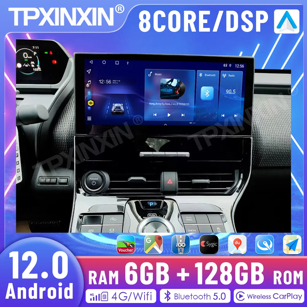 

12.3" 6GB+128GB Android12 Touch Screen For Toyota BZX4 Car Radio Stereo Multimedia Video Player Gps Navi Carplay Auto Navigation