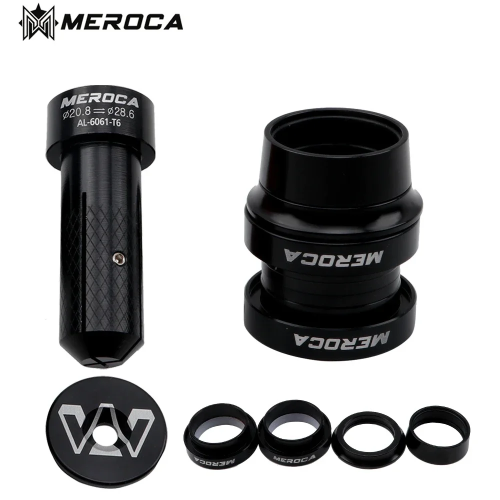 

MEROCA Headset 29.6mm Ultralight 20.8mm Competition Core Bicycle Bowl Set For S Bike Aluminum Frame Stem