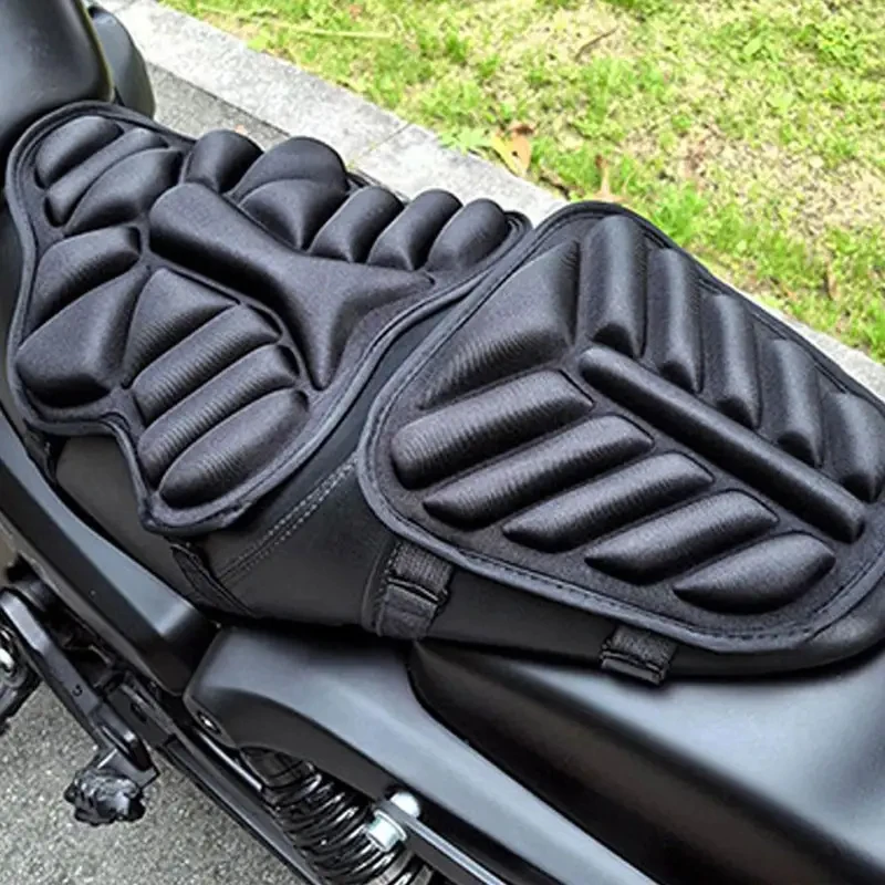 3D Gel Motorcycle Seat Cushion Breathable Comfort Seat Cover Universal Shock Absorbing Seat Cover for Advanced Mountain Riding