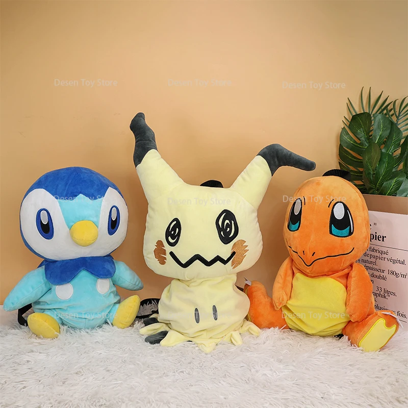 Pokemon Plush Charizard Backpack Piplup Charmander Eevee Mimikyu