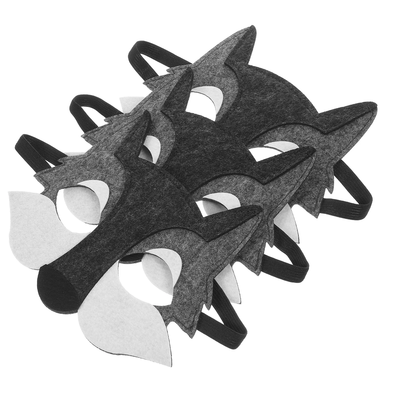 Wolf Mask Kids Party Wolf Head Mask Decor Cosplay Party Wolf Head Mask Props Funny Felt Wolf Mask Decor Cartoon Wolf