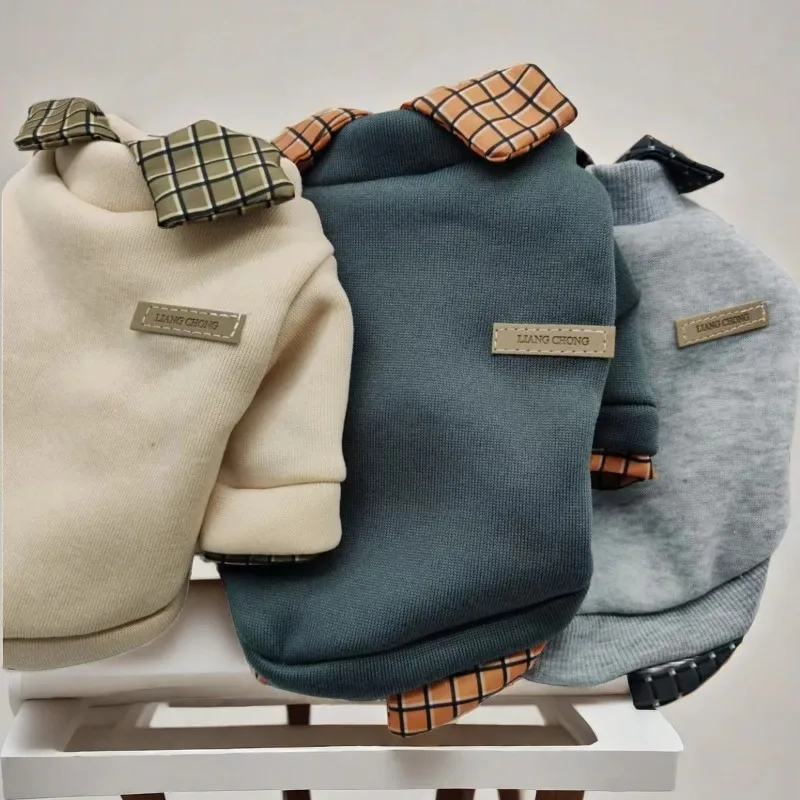 Patchwork Winter Dog Hoodie 1