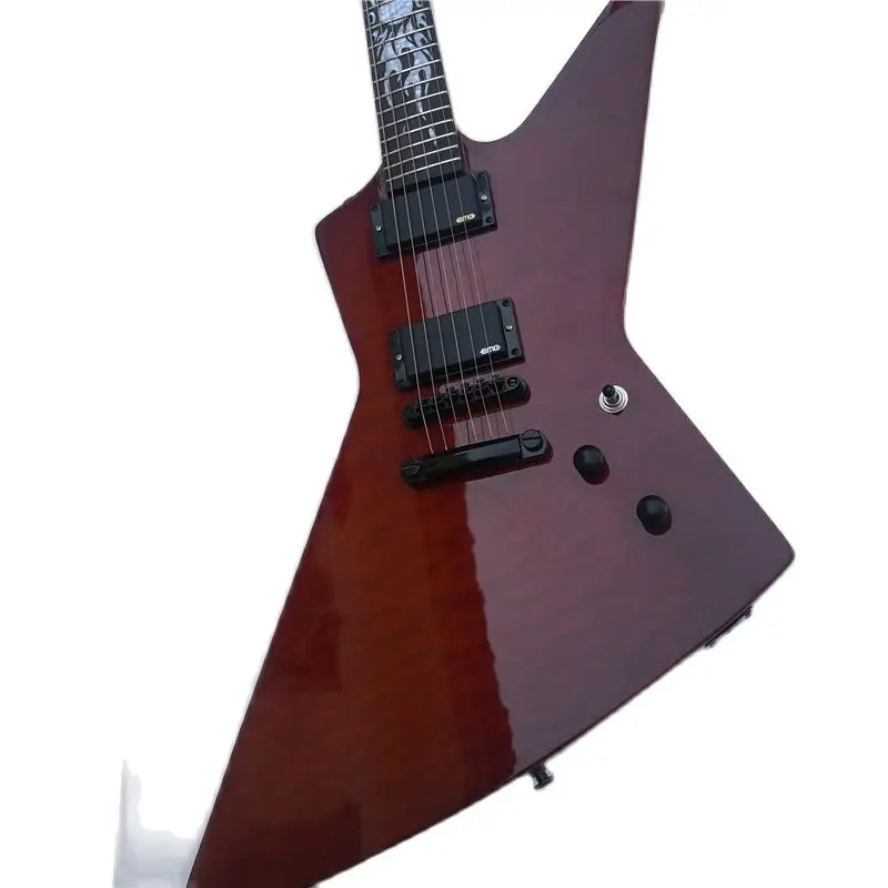 

Electric Guitar 6 Strings Classic Brown With Special Shape Humbucker Pickups Factory Outlet Customize Style Color Free Delivery