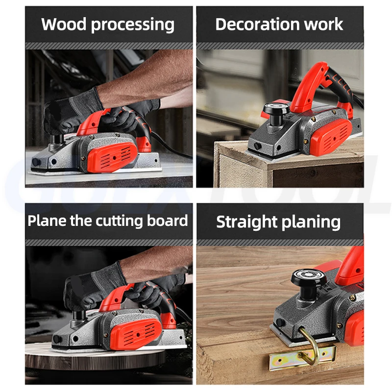 220V Multifunctional Woodworking Planer DIY Electric Planer Inverted Table Planer Decoration Router Trimmer Wood Planing Machine 4