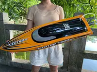 31.5" Large Remote Control Boat for Adults 798-4P Pro Brushless Speedboat 80km/h+ , Two 5200 mAh Battery for Power at Same time, 2