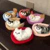Simulation Mini Cat Cute Plush Cats with Sound Children Birthday Gifts Creative Imitation Cat Toys Ornaments Home Decoration 1