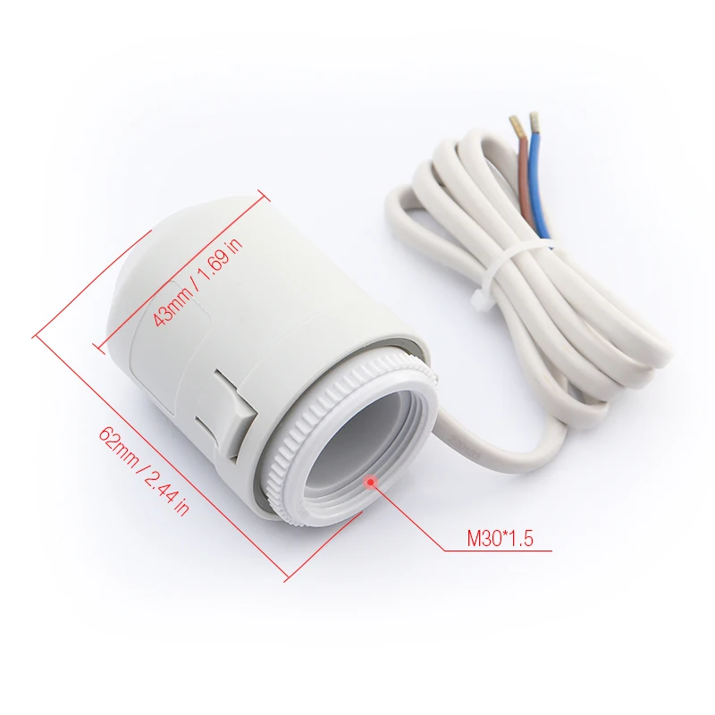 aquecimento Underfloor, 230V, normalmente fechado, NC, M30