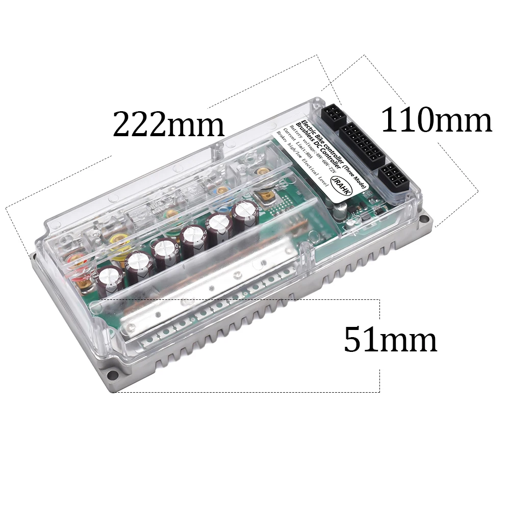 JRAHK BLDC 72V 3000W Electric Motorcycle Controller E-bike 2000W-4000W 48V 60V 72V For Electric Snow Scooter Accessories electric bike controller electric scooter controller