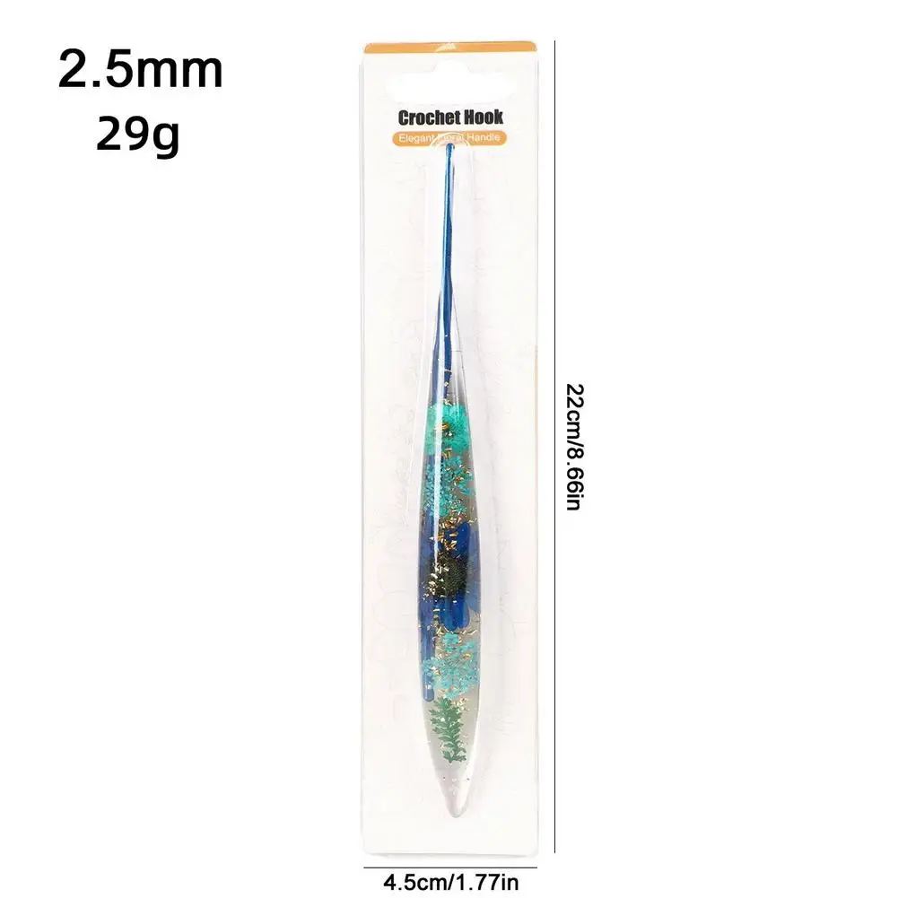 1pcs New Drip Glue Crochet Hook 2.0-6.0mm Aluminum Crochet Needles Ergonomic Knitting Crochet Set DIY Yarns Weave Needles