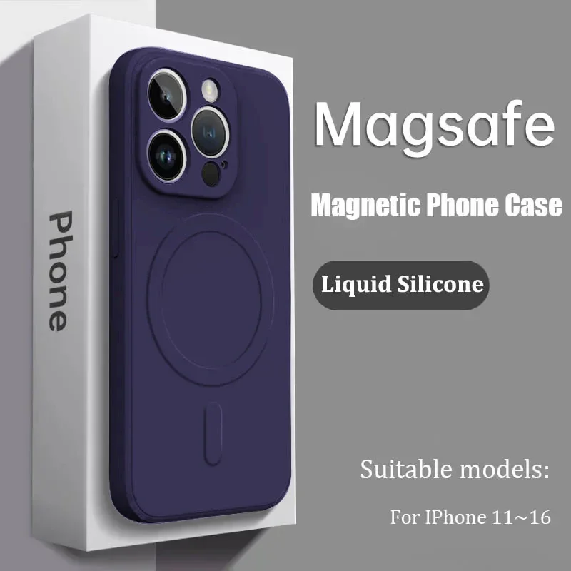 Premium Liquid Silicone MagSafe Shockproof Case - Luxury Protective Cover Accessories