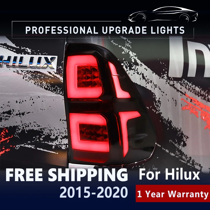 

Автомобильные фары для Hilux Revo Rocco Vigo 2015-2021 светодиодный автомобильные задние фары в сборе лампа для поворотного сигнала Автомобильные аксессуары