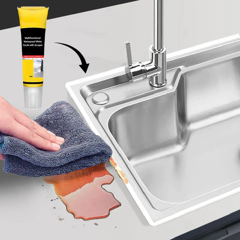 120ml Plastic Steel Mud Waterproof Glue Kitchen Bathroom Anti-mildew Glue Epoxy Resin Leak Plugging and Caulking Sealant Home