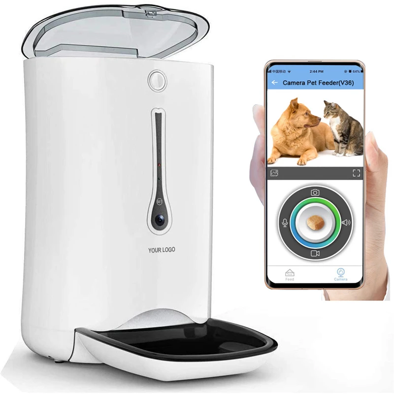 Bom serviço Dog Camera Feeder, Tratar Dispenser, Alimentador Pet Inteligente