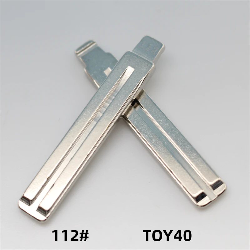 

10 шт 112 # TOY40 Blank Uncut полотно дистанционного ключа для Hyundai IX45 Santafe