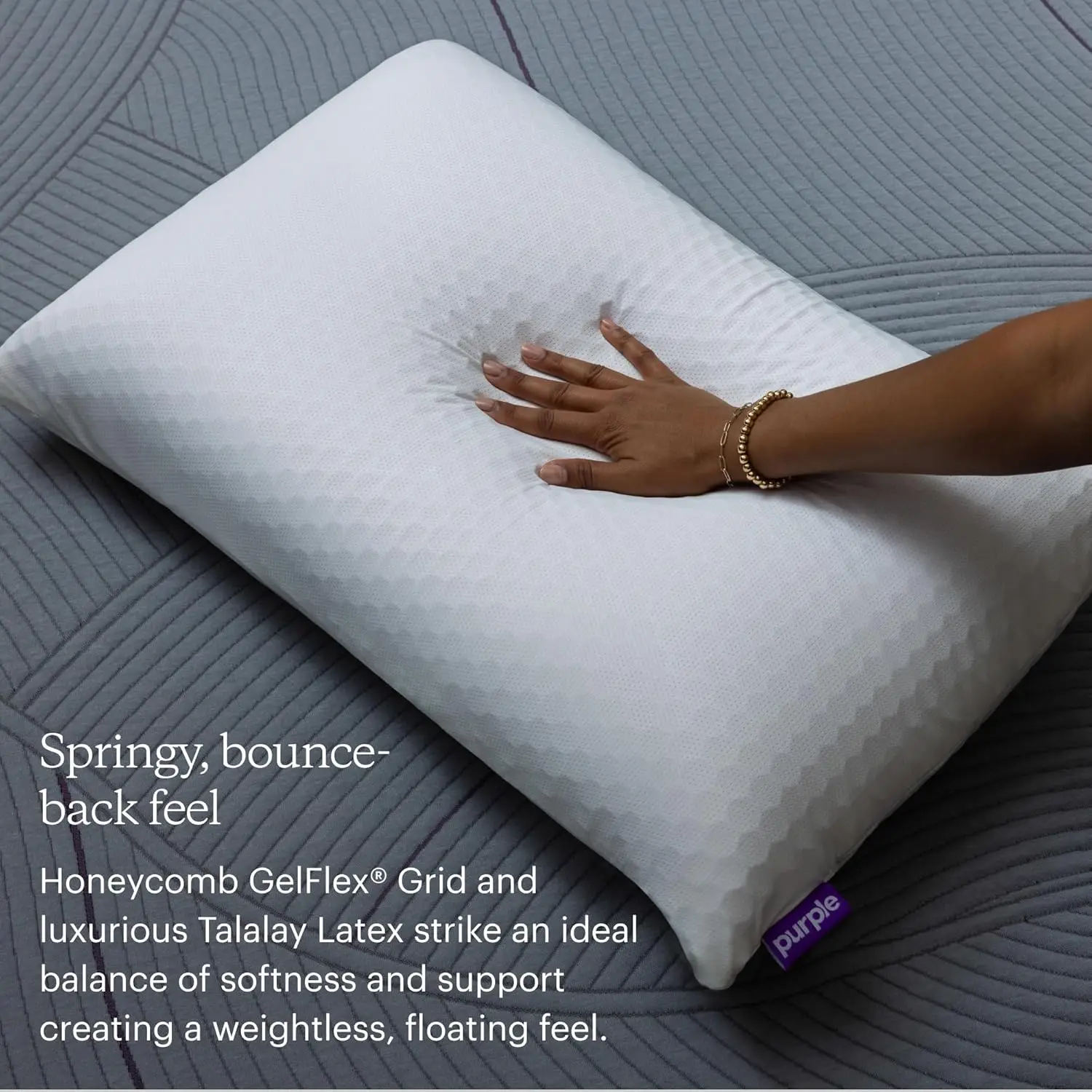 Harmony Pillow - Standard Low, Greatest Pillow Ever Invented, 360º Hex Grid & Talalay Latex Core - No Pressure Support, Stays Co 5