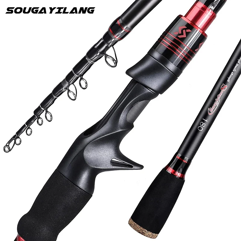 Sougayilang18M21MTelescopicFishingRodCarbonFiberSpinning