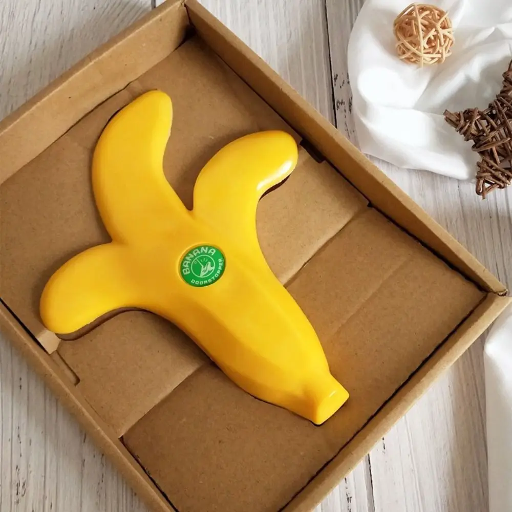 Without Punching Banana Door Stop Decorative Floor Protection Ice Cream Gate Stopper Plastic Floor Stoppers Door Wedge Home