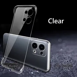 Sleek Matte Hard Back Cover - Frameless Shockproof Case for OPPO Reno13 (Transparent)