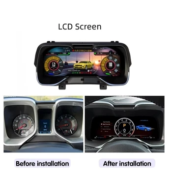 Pantalla LCD Android para Chevrolet Camaro 2008-2015, Velocímetro, Panel de Instrumentos Digital, Cabina Virtual, Tablero de Instrumentos 1