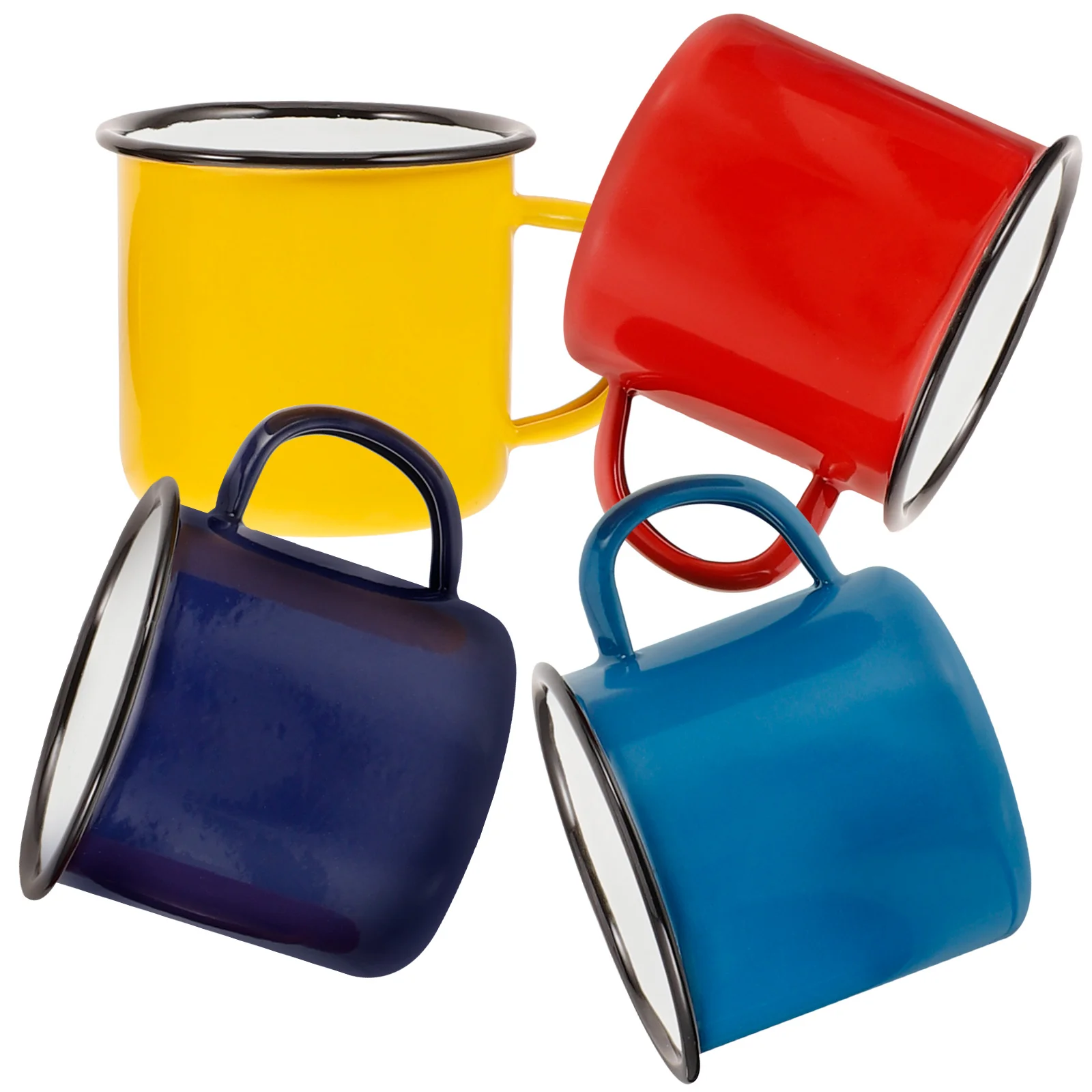

Enamel Mug Set Drinking Cup Enamelware for Travel Chinese Traditional Water Coffee Mugs