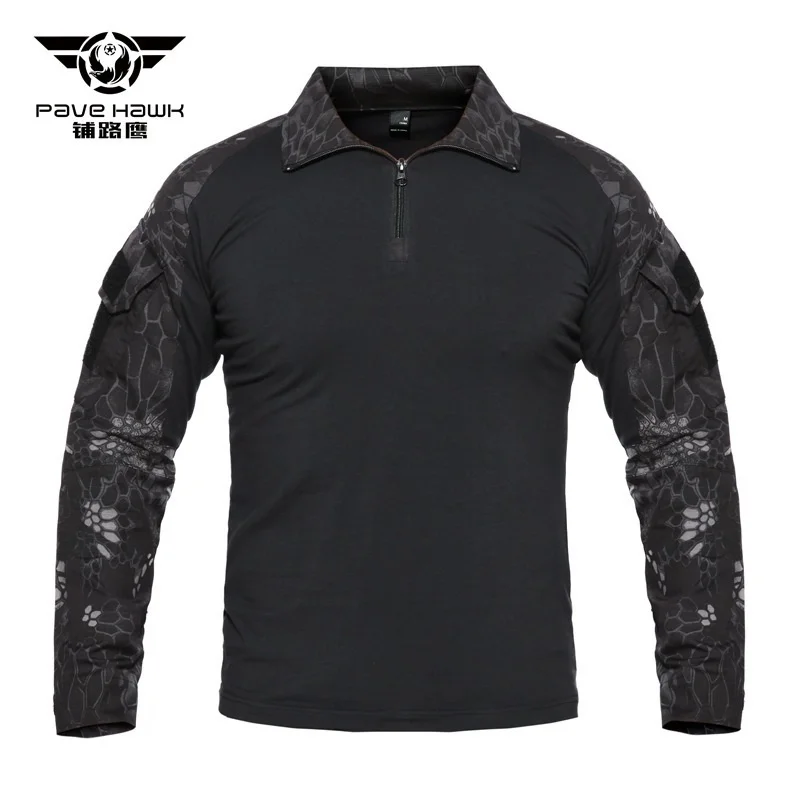 

Army Fans Field Military Training Tactical Shirt Outdoor Shooting Hunting Camping Camouflage Long Sleeve Combat Uniform Tops 4XL