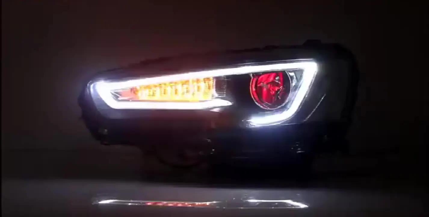 

Автомобильная светодиодная фара в сборе для Mitsubishi Lancer 2008-2018 EVO X, светодиодная Автомобильная фара
