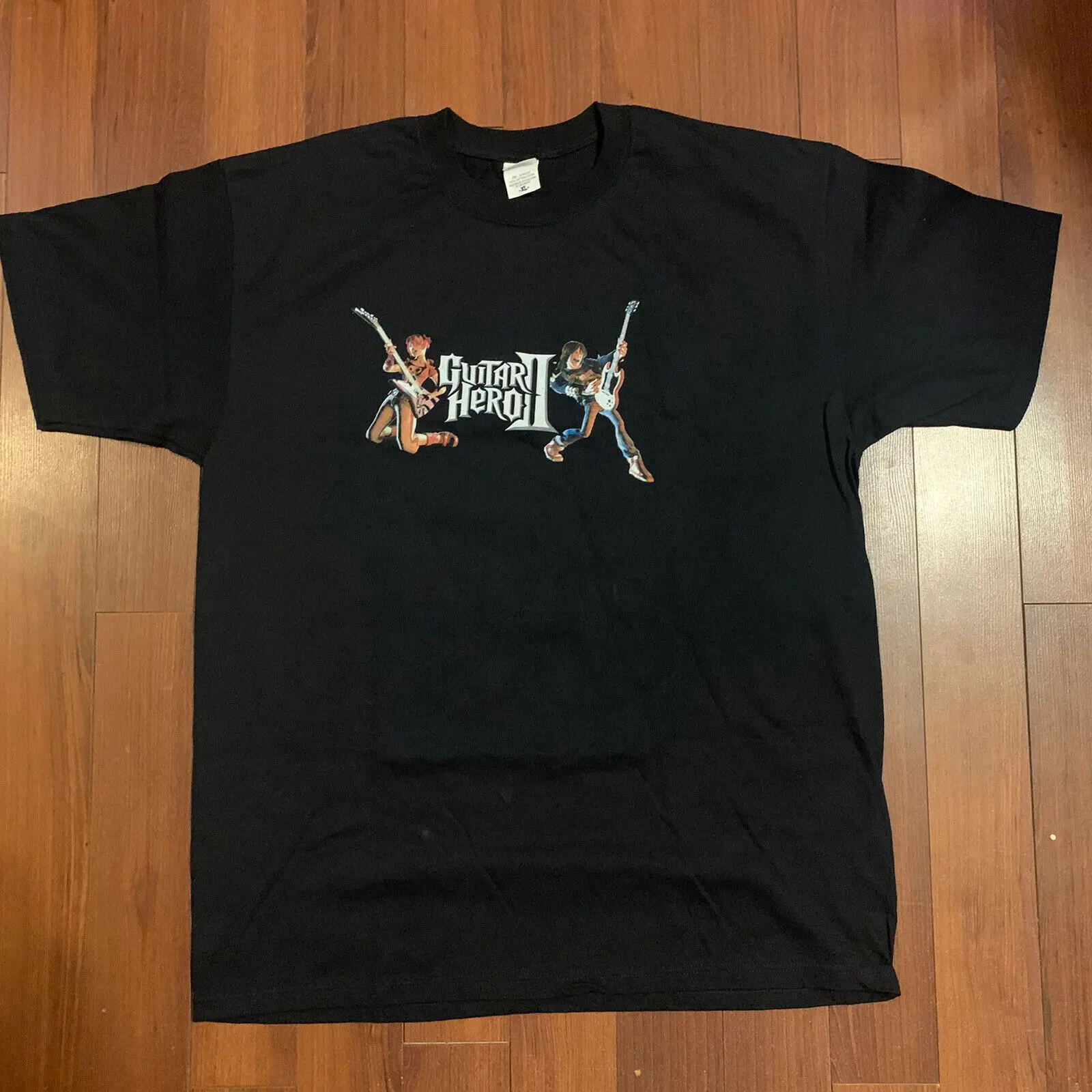 Rare Guitar Hero 2 2006 World Tour Best Buy Promo T-Shirt Sz Xl Black Ships Fast