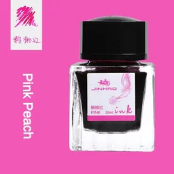 JINHAO Premium Glass Bottled Fountain Pen Ink - 30/50/100ml, Ideal for Office and School Supplies (30ml-Pink Peach)