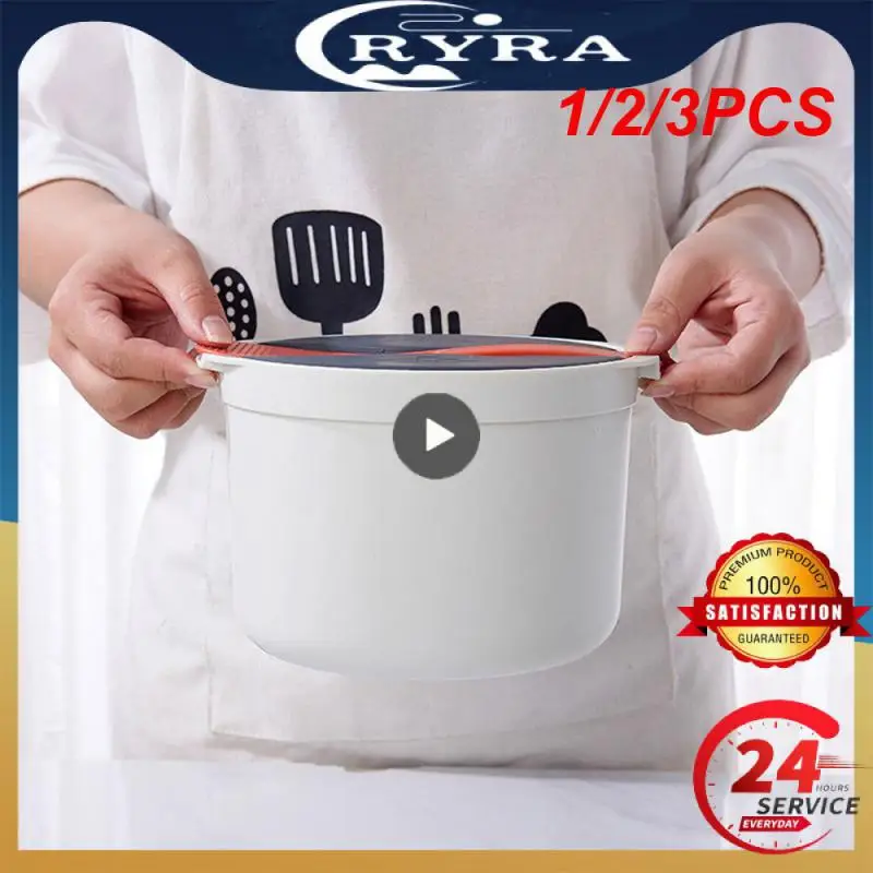 

1/2/3 шт., микроволновка, рисоварка, портативный пищевой контейнер, многофункциональная Пароварка, рисоварка, бенто, Ланч-бокс, посуда для готовки на пару