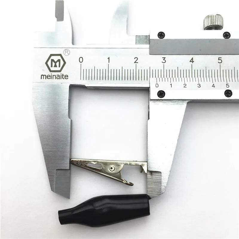 28MM Metal Alligator Clips G98 Crocodile Electrical Clamp for Testing Probe Meter with Plastic Boot 20pcs/lot alligator clips