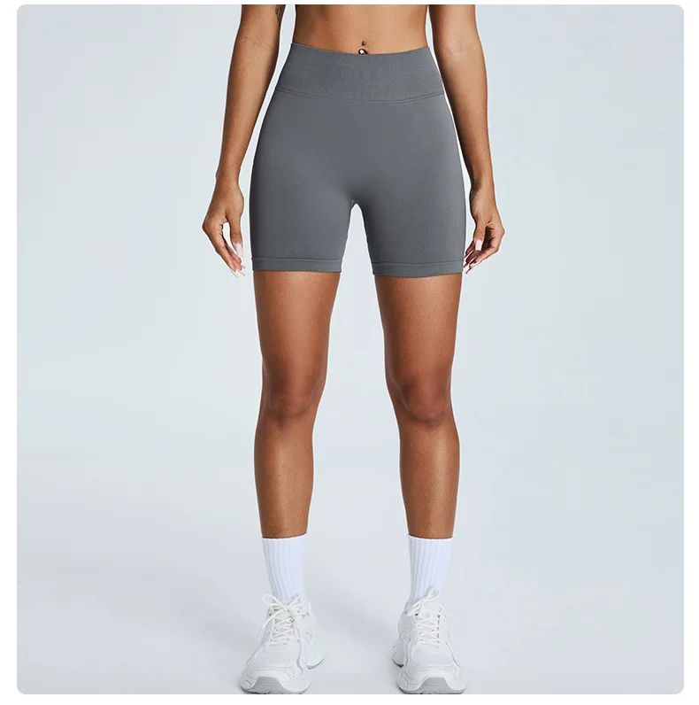 Seamless Yoga Shorts Women's Three-point High-waist Sweatpants Nude Quick-drying Fitness Yoga Clothes Gym Shorts Women Leggings