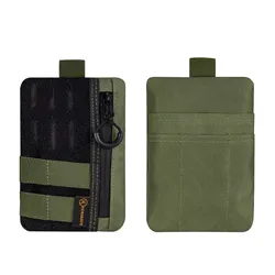 Compact Tactical EDC Pocket Organizer with Zipper (Green color)