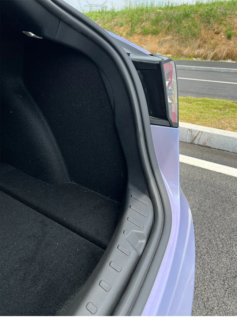 Boot Loading Sills Plate Cover For Tesla Model 3 highland -.10 Trunk Entry Guard+ Sides Insert Trims Protector