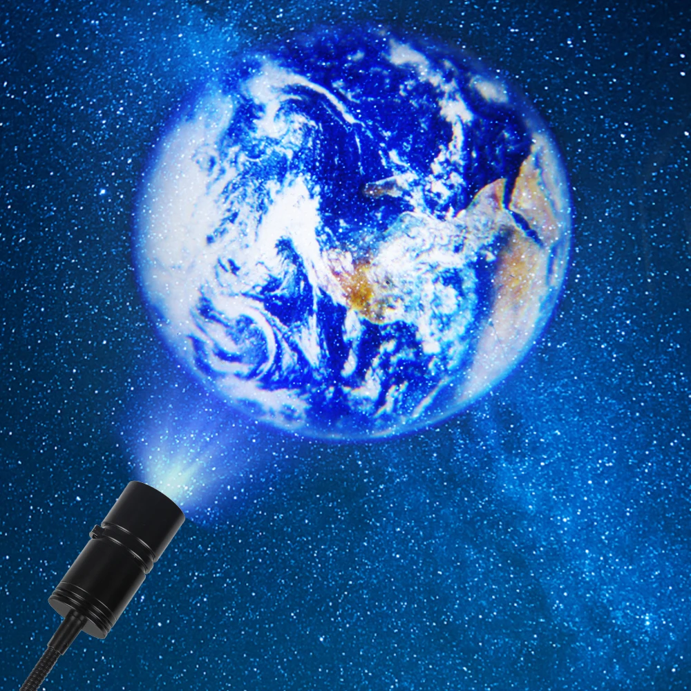 Sky Projector Night Light Planet Magic Moon Earth Projection 3W LED Lamp 360° Rotatable USB 5V Kids Bedroom Wall Decor Lighting