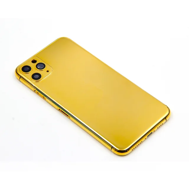 Custom iPhone 13 Pro Max 1 TB with Diamond Bezel and 24k Gold Plated Back