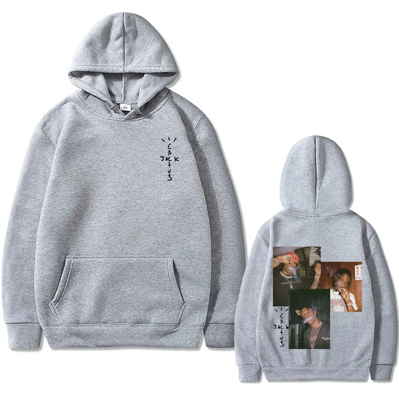 Cactus Jack Graphic Print Hoodie Autumn Winter Men Women's Fashion Trend Hip Hop Sweatshirt Men's Vintage Oversized Streetwear