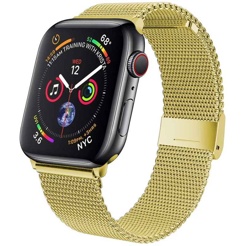 Elegant Stainless Steel Milanese Mesh Watch Band Bracelet