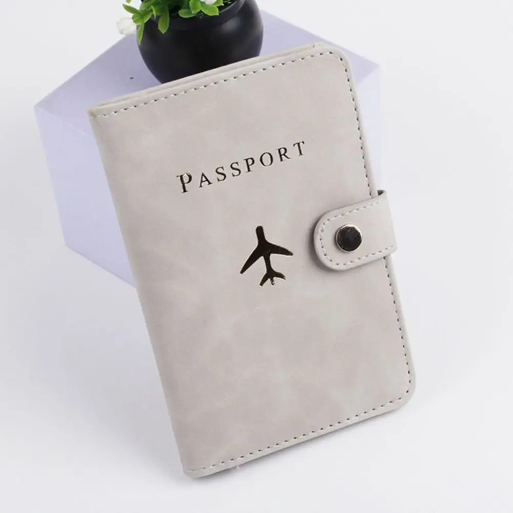 

Check-in PU Leather Name ID Address Ticket Holder Passport Protective Cover PU Card Case Passport Holder Travel Accessories