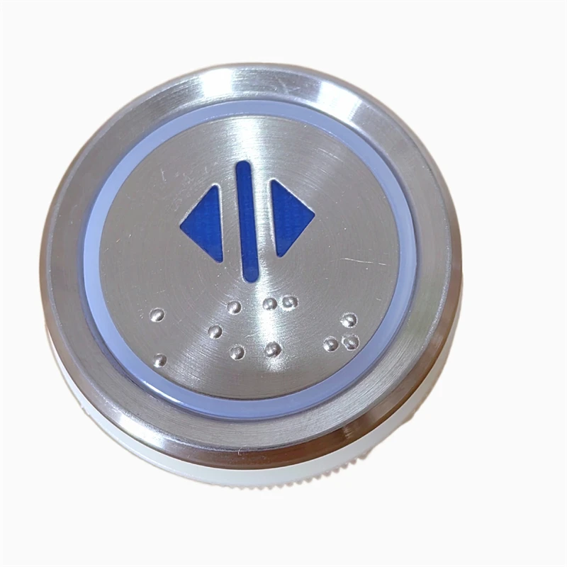 AN306 DC24V Elevator Button With Braille 10PCS G20090808H01 Bule Light Lift Accessory A3N52401 A4J52400 A4N52401 190624