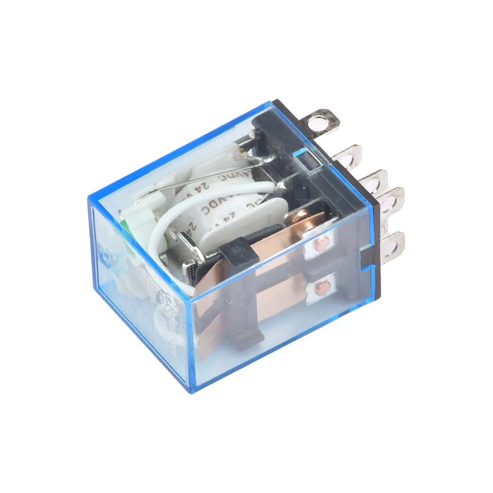 Electromagnetic relay shown from angled front view