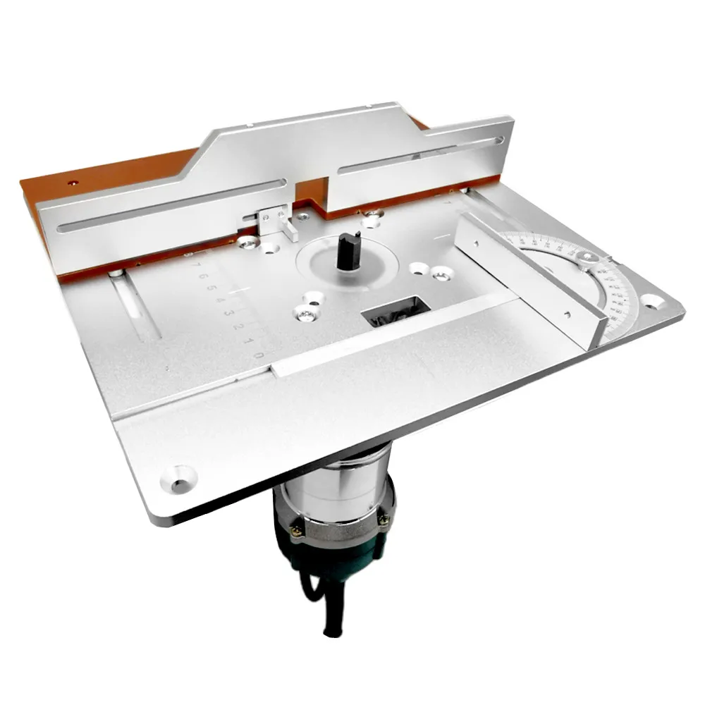 Set Piastra Per Fresatrice In Alluminio – Con Sollevatore Da 51 Mm, Per Motori 64-66 Mm, Per Lavorazione Del Legno