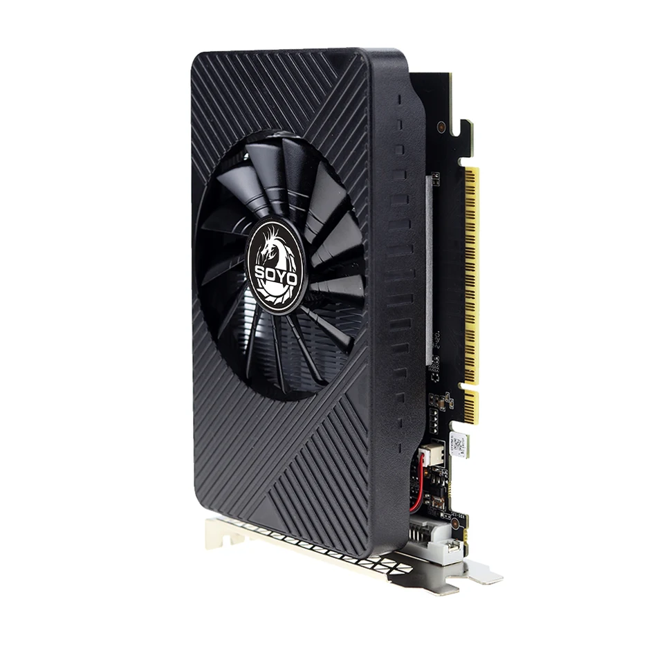 Placa Gráfica SOYO AMD GPU Radeon RX 550 4G GDDR5 128Bit 14nm Computador PC RX550 PCI-E 3.0 Cartões De Vídeo Para Jogos Full New - Melhora o Preço
