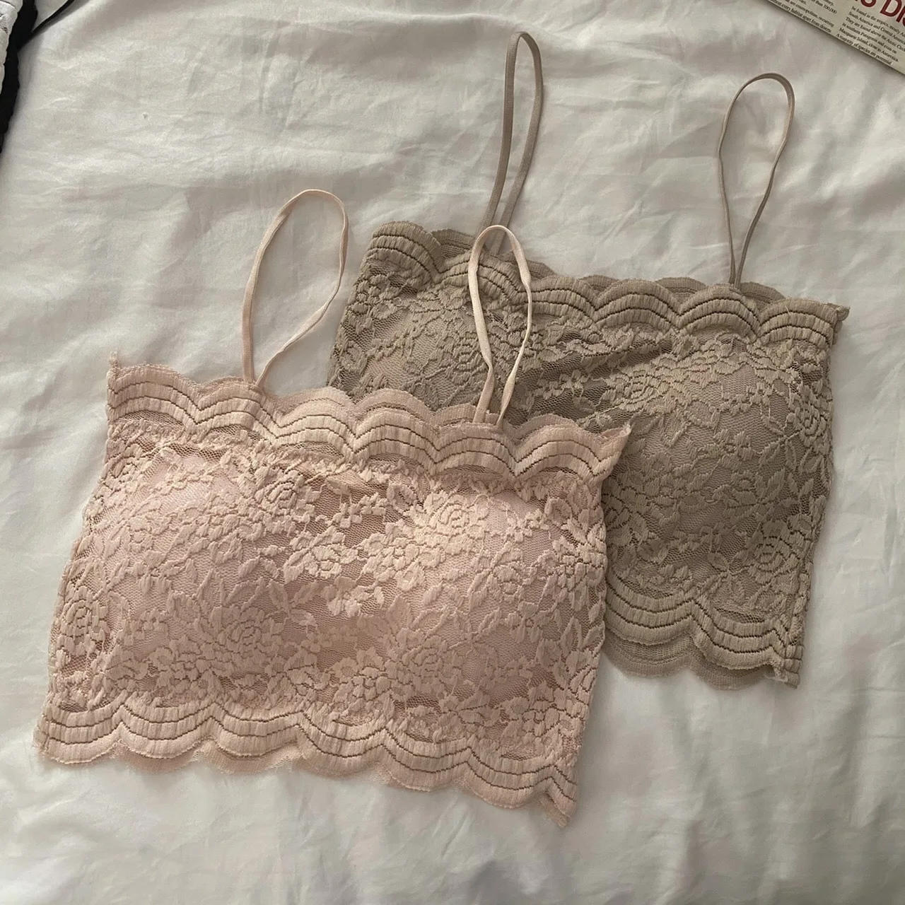 Description Picture 4 of itemWomen's Cotton Underwear Tube Tops Sexy Lace Top Fashion Printed Bra Without Steel Ring Girls Outdoor Comfort Tank Up Lingerie